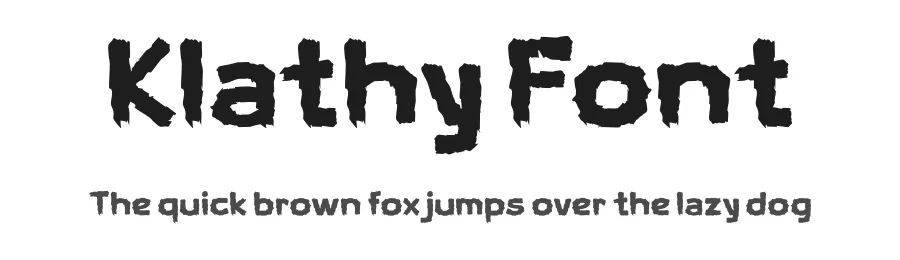 Klathy Font by twinletter — Display Font