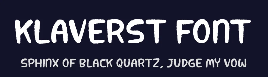 Klaverst Font by glorytype — Display Font — thumbnail 2