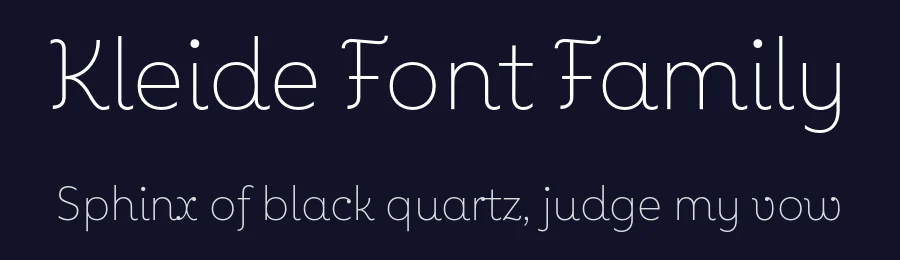 Kleide Font Family by Nootype — Sans Serif Font — thumbnail 2