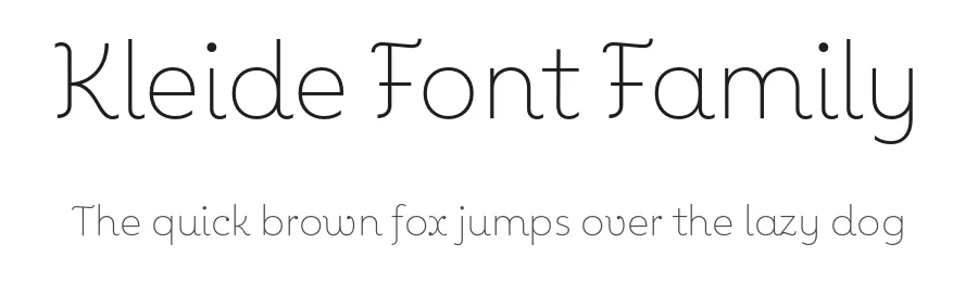 Kleide Font Family by Nootype — Sans Serif Font