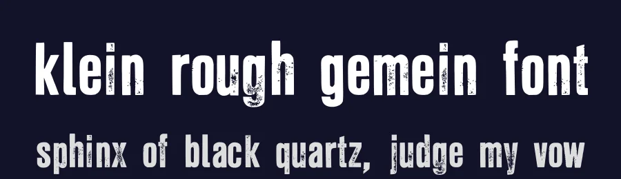 Klein Rough Gemein Font by TypoGraphicDesign — Display Font — thumbnail 2
