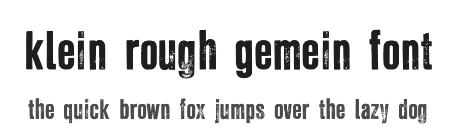 Klein Rough Gemein Font by TypoGraphicDesign — Display Font
