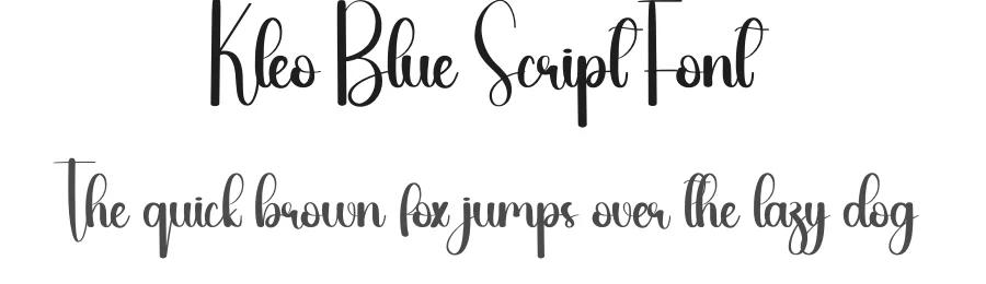 Kleo Blue Script Font by andikastudio — Script Handwritten Font