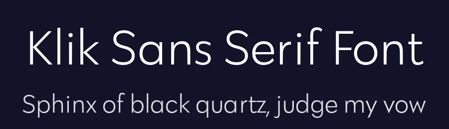 Klik Sans Serif Font by Fenotype — Sans Serif Font — thumbnail 2