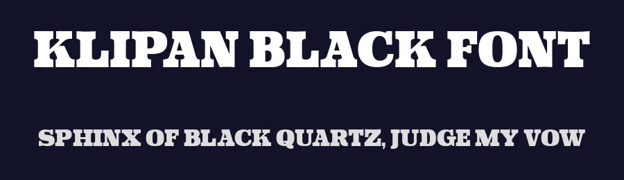 Klipan Black Font by Graptail Studio — Slab Serif Font — thumbnail 2
