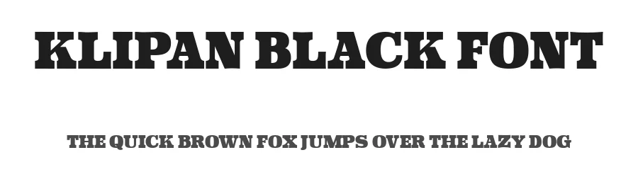 Klipan Black Font by Graptail Studio — Slab Serif Font