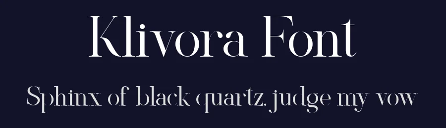 Klivora Font by SlideShoot — Serif Font — thumbnail 2