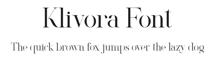 Klivora Font by SlideShoot — Serif Font
