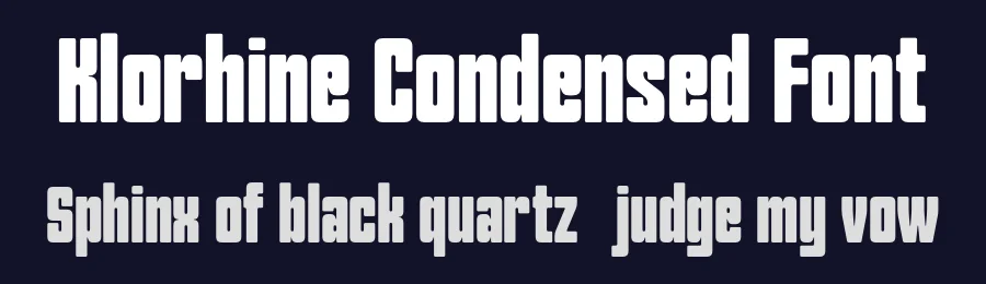 Klorhine Condensed Font by Pikgura Type — Decorative Font — thumbnail 2
