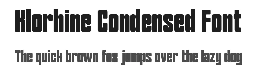 Klorhine Condensed Font by Pikgura Type — Decorative Font