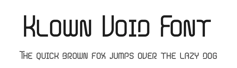 Klown Void Font by Denustudios — Display Font