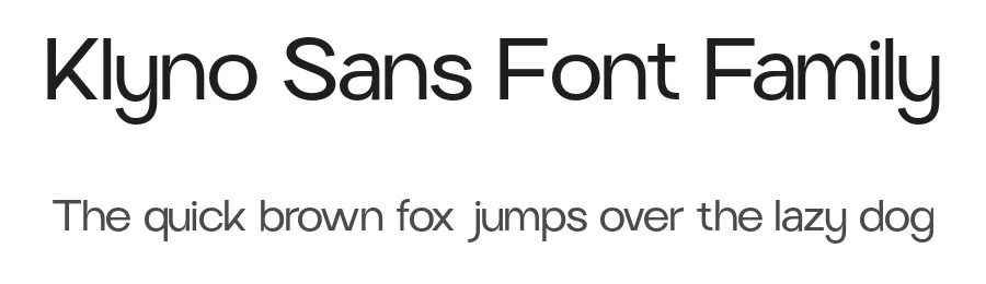 Klyno Sans Font Family by roomspace.cl — Sans Serif Font