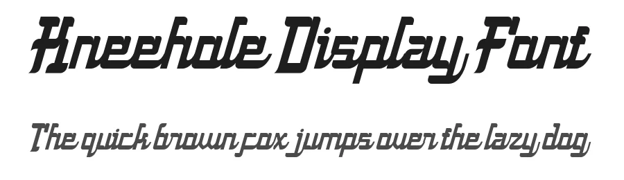 Kneehole Display Font by Dharmas Studio — Slab Serif Font