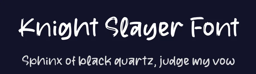 Knight Slayer Font by letterfabric — Script Handwritten Font — thumbnail 2