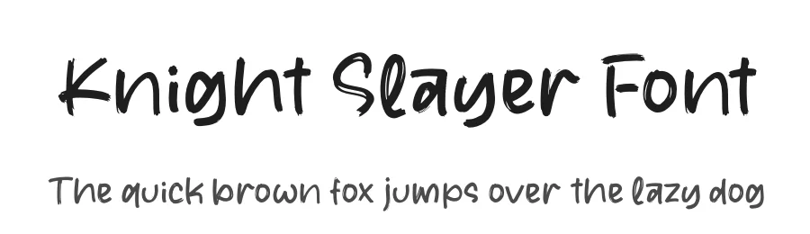 Knight Slayer Font by letterfabric — Script Handwritten Font