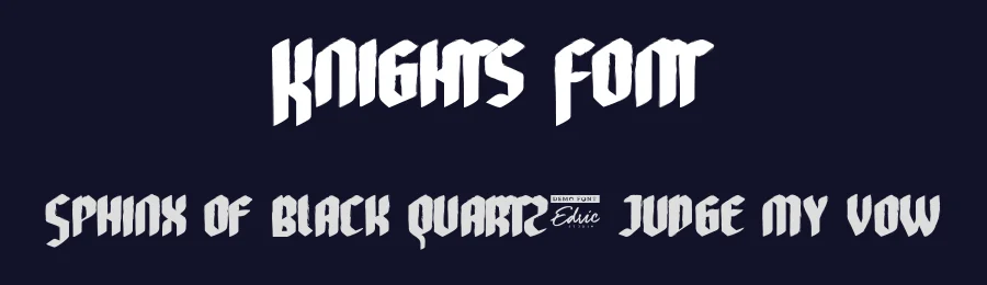 Knights Font by edricstudio — Display Font — thumbnail 2