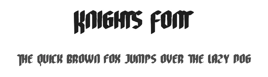 Knights Font by edricstudio — Display Font