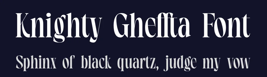 Knighty Gheffta Font by timelesstype.co — Serif Font — thumbnail 2