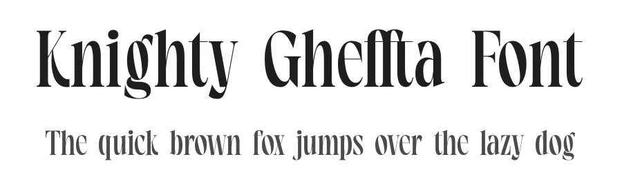 Knighty Gheffta Font by timelesstype.co — Serif Font