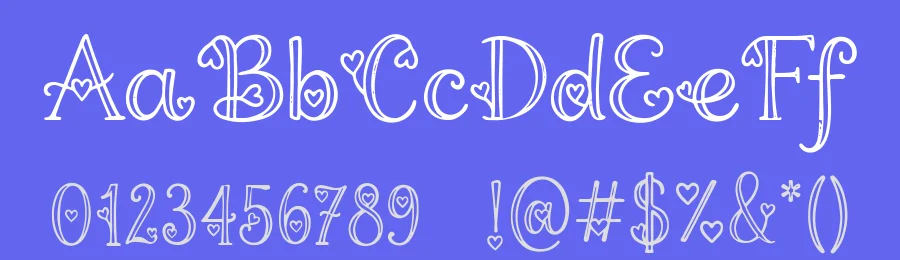 Knitheart | Cute Display Font by letterhanna — Display Font — thumbnail 3