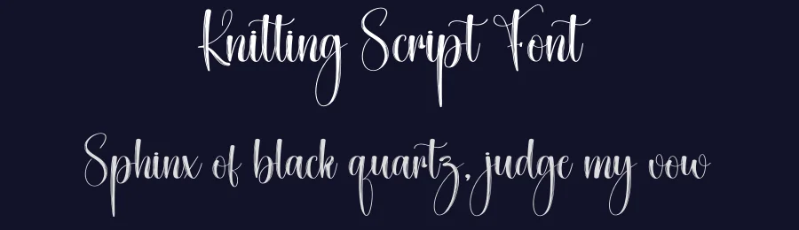 Knitting Script Font by creativeletter — Script Handwritten Font — thumbnail 2