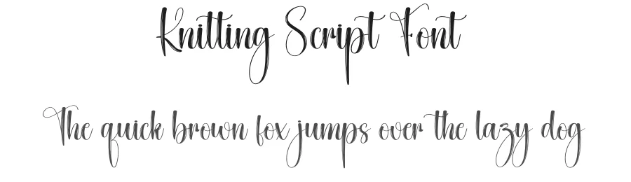 Knitting Script Font by creativeletter — Script Handwritten Font
