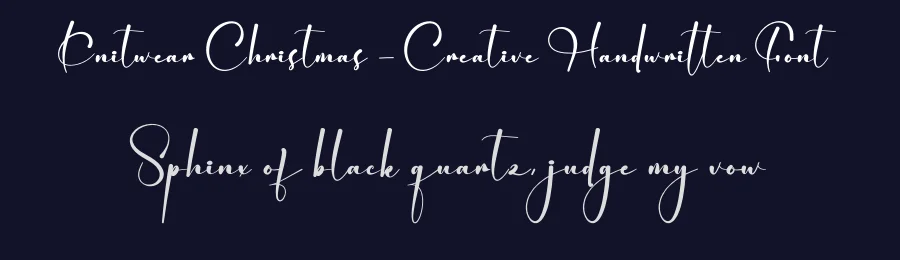 Knitwear Christmas – Creative Handwritten Font by creativeletter — Script Handwritten Font — thumbnail 2