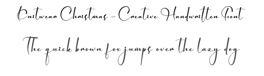 Knitwear Christmas – Creative Handwritten Font by creativeletter — Script Handwritten Font