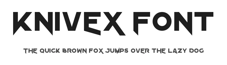 Knivex Font by LJ-Design Studios — Display Font