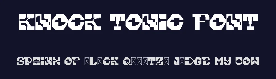 Knock Tonic Font by Imoodev — Decorative Font — thumbnail 2