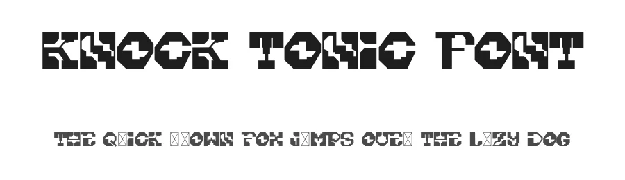 Knock Tonic Font by Imoodev — Decorative Font