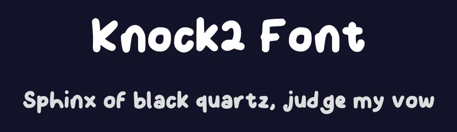Knock2 Font by oreovocado — Display Font — thumbnail 2