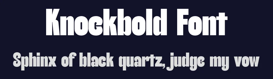 Knockbold Font by portograph — Display Font — thumbnail 2