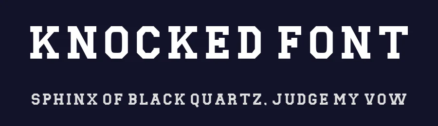 Knocked Font by Crump Hand — Slab Serif Font — thumbnail 2