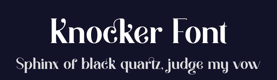 Knocker Font by BearyType — Serif Font — thumbnail 2
