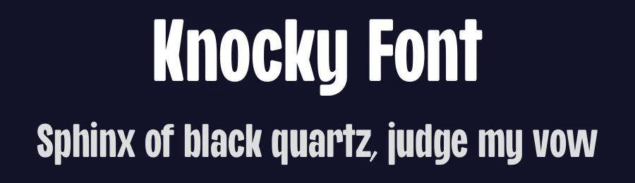 Knocky Font by Jehoo Creative — Sans Serif Font — thumbnail 2