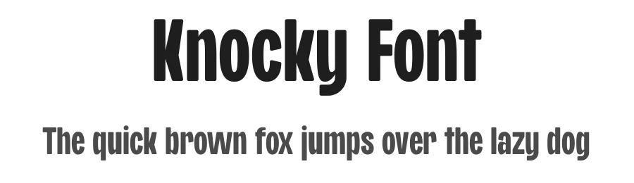 Knocky Font by Jehoo Creative — Sans Serif Font