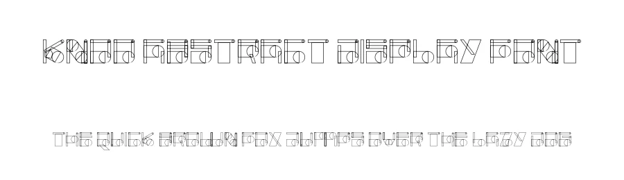 knoo Abstract Display Font by ffeeaarr — Display Font