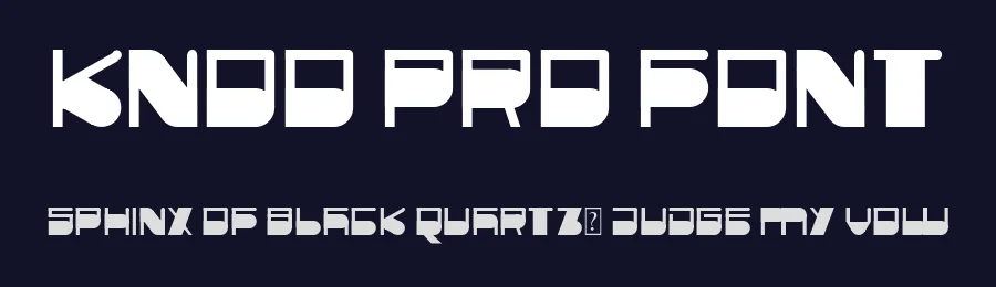 Knoo pro Font by ffeeaarr — Display Font — thumbnail 2
