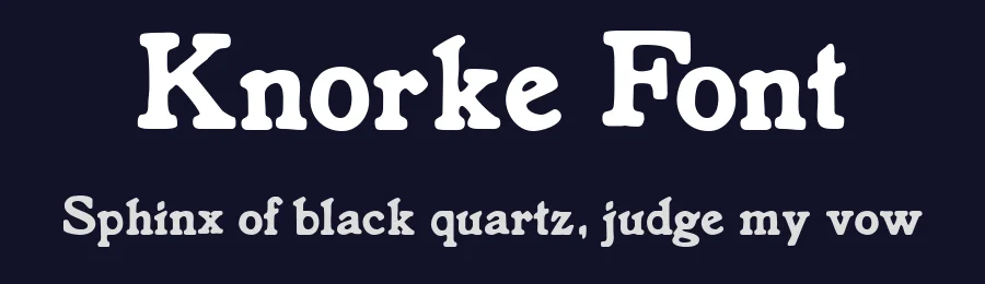 Knorke Font by Peter Wiegel — Sans Serif Font — thumbnail 2