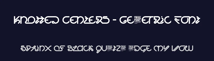 Knotted Centers – Geometric Font by 177Studio — Display Font — thumbnail 2