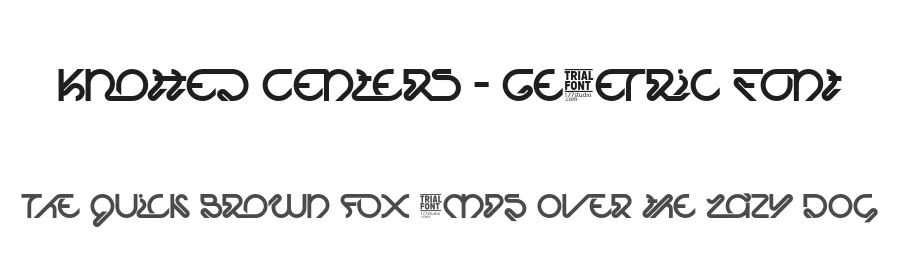 Knotted Centers – Geometric Font by 177Studio — Display Font