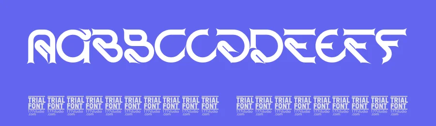 Knotted Contest – Cyber-Gothic Font by 177Studio — Display Font — thumbnail 3