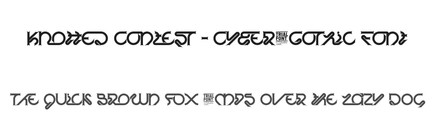 Knotted Contest – Cyber-Gothic Font by 177Studio — Display Font
