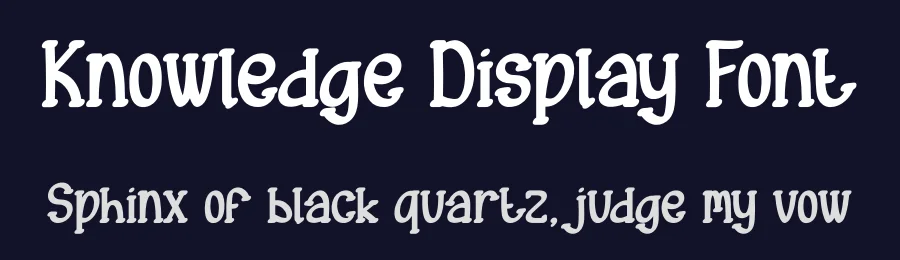 Knowledge Display Font by andikastudio — Display Font — thumbnail 2