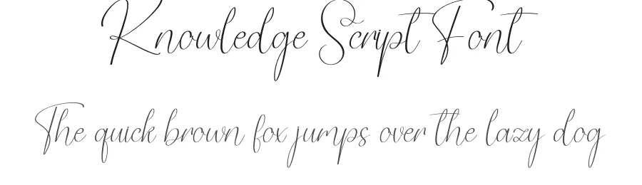 Knowledge Script Font by creativeletter — Script Handwritten Font