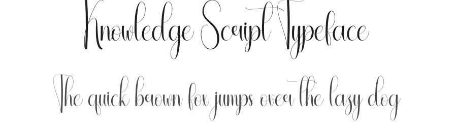 Knowledge Script Typeface by andikastudio — Script Handwritten Font