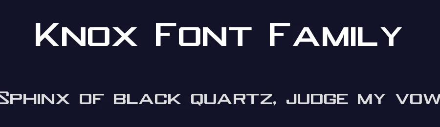 Knox Font Family by Mcraft Studio — Display Font — thumbnail 2