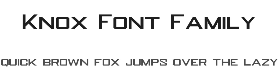 Knox Font Family by Mcraft Studio — Display Font