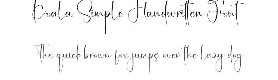 Koala Simple Handwritten Font by creativeletter — Script Handwritten Font